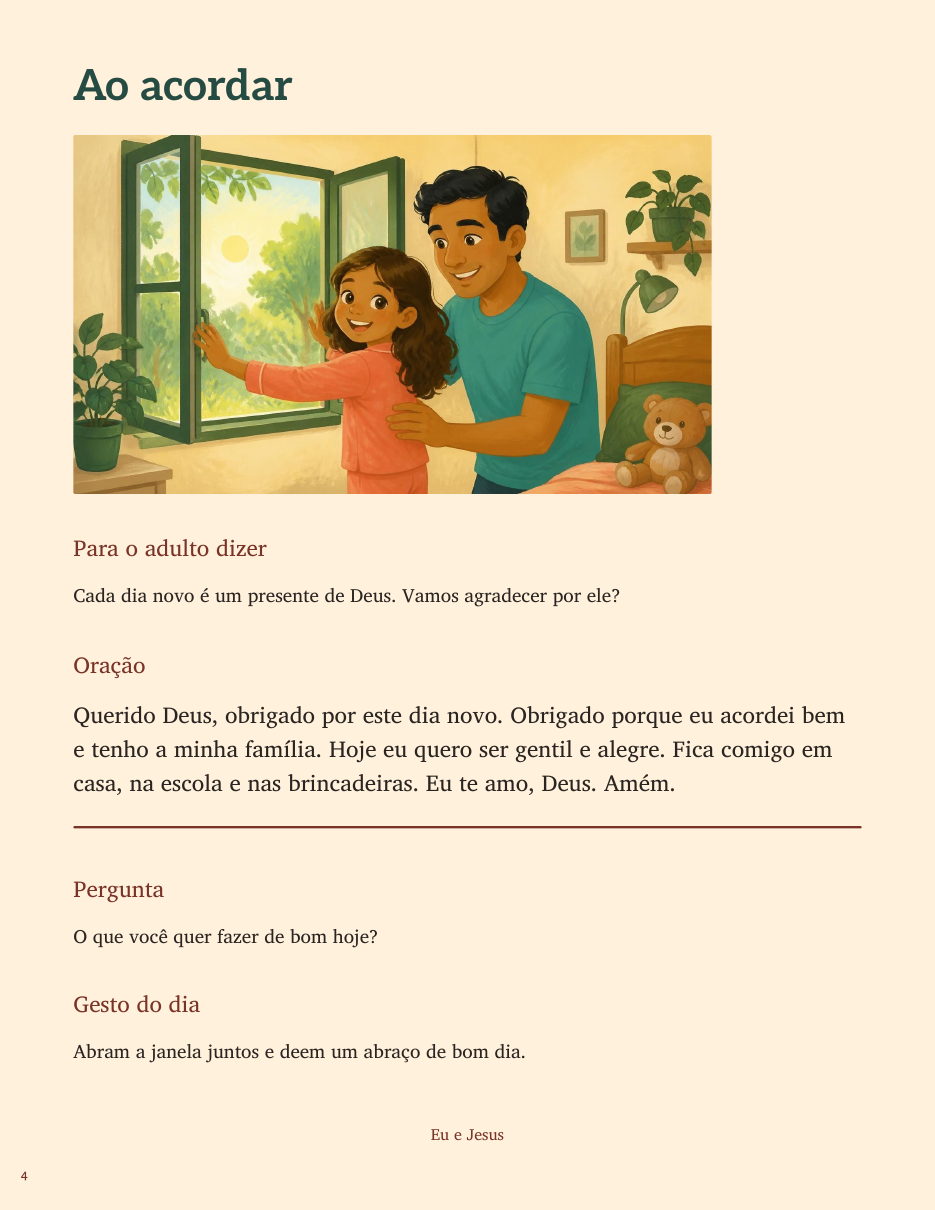 Página interna do bônus Ensine Seu Filho a Orar
