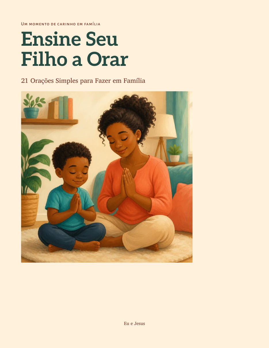 Capa do bônus Ensine Seu Filho a Orar