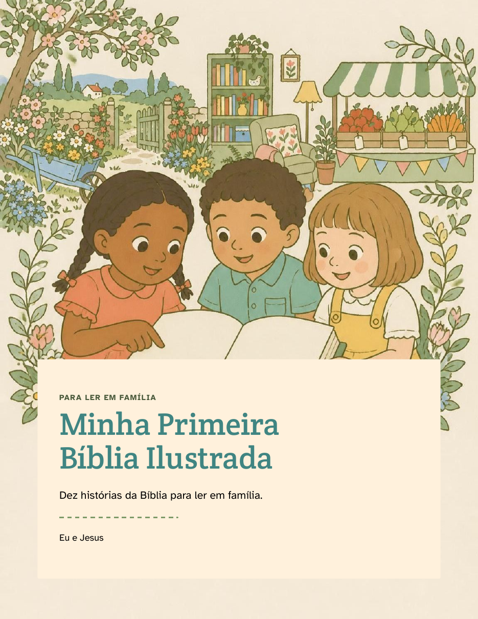 Capa do bônus Minha Primeira Bíblia Ilustrada