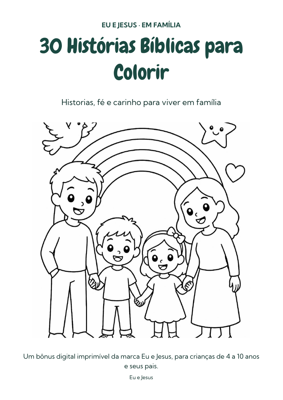 Bônus 30 Histórias Bíblicas para Colorir
